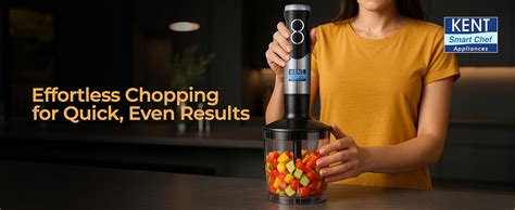 Buy KENT Hand Blender Plus Chopper 450 W | Variable Speed Control ...