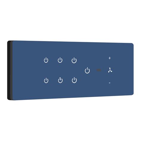 8 Gang (7 Switch + 1 Fan) IR Remote & Wifi Touch Switches