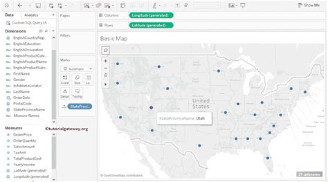 Image result for Line of Route Map Tableau Tutorial