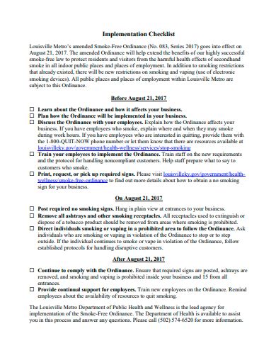 Image result for System Implementation Checklist