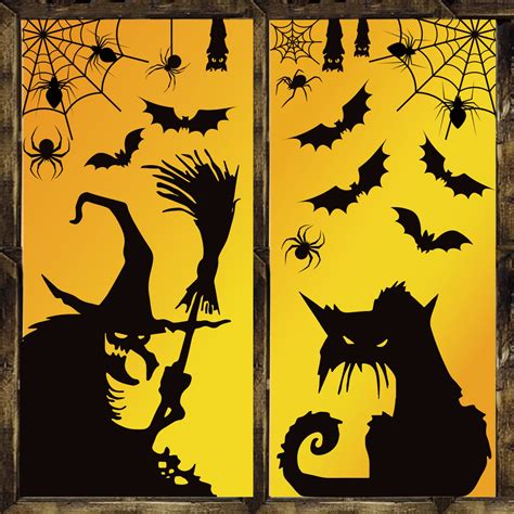 Halloween Window Silhouettes Cat