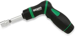 Toptul 54pcs HIGH TORQUE PISTOL GRIP RATCHET SCREWDRIVER BIT & SOCKET ...