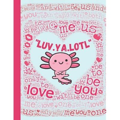 Buy Axolotl Notebook - Cute Large Notebook - Letter size (8.5 x 11 ...