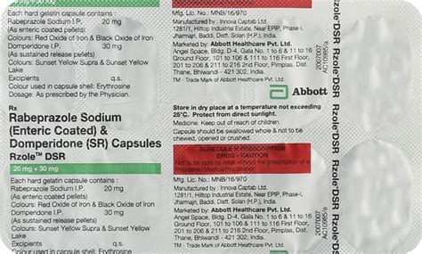 Rzole DSR Capsule: Uses, Side Effects, Price, Dosage & More Info ...
