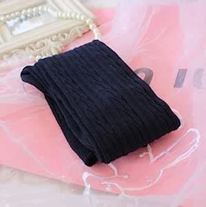 Buy AKIRA Women's Wool Braid Knee Thigh Stockings (Blue) Online at Low ...