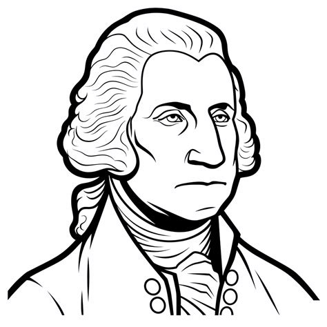 Famous Founding Father Coloring - Coloring Page