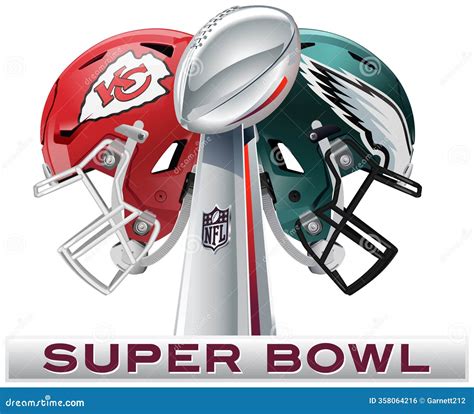 Realistic Helmets of the Finalist Teams, the Kansas City Chiefs and ...