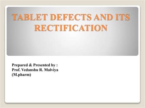 Image result for Tablet Defects
