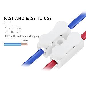 Rpi shop - 2 Way Quick Push Type Lock Electric Wire Connectors for ...