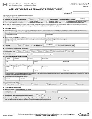 Canada IMM 5444 E 2019 - Fill and Sign Printable Template Online