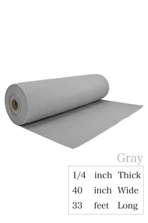 Buy Soft Sponge Foam Rubber Roll Rubber Sheet Gray (1/4 inch Thick X 40 ...