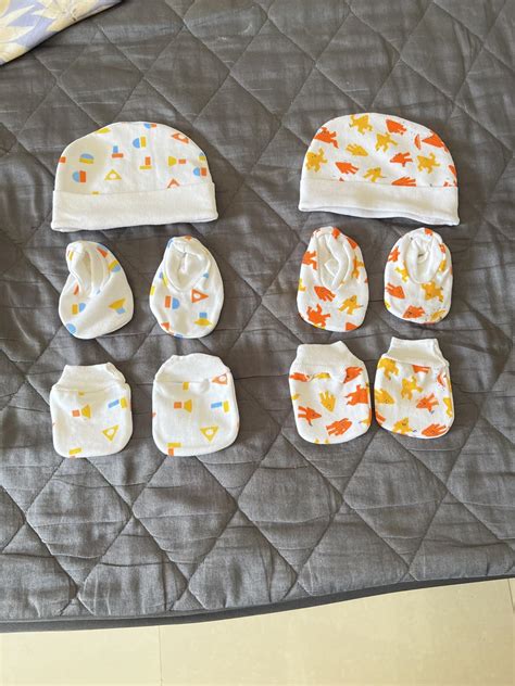 Buy VIN® Newborn Baby Boy -Girl Cotton Mittens Caps Gloves Booty Pack ...