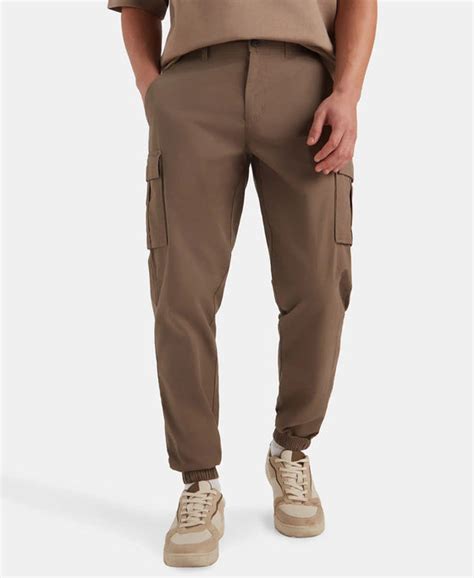 Buy Super Combed Cotton Woven Regular Fit Cargo Jogger with Seven ...