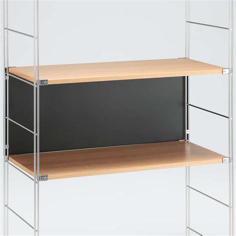 STEEL UNIT SHELF / BACK PANEL / S / DARK GREY