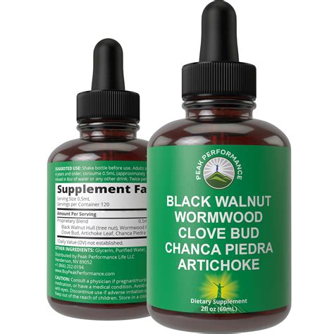 Amazon.com: Wormwood Black Walnut Clove Cleanse For Humans. Elimination ...