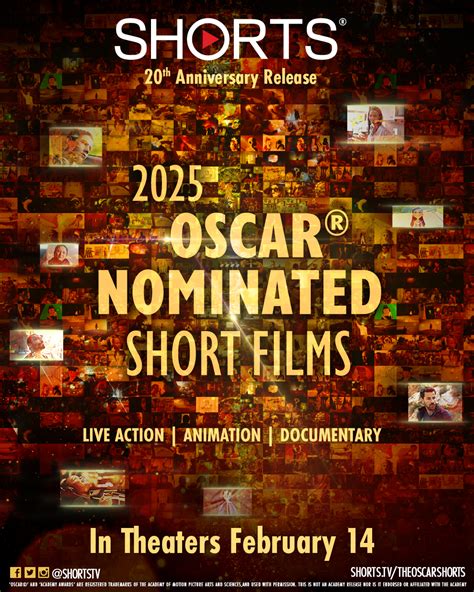 Showtime for 2025 Oscar Shorts - Animation playing February 22nd, 2025 ...