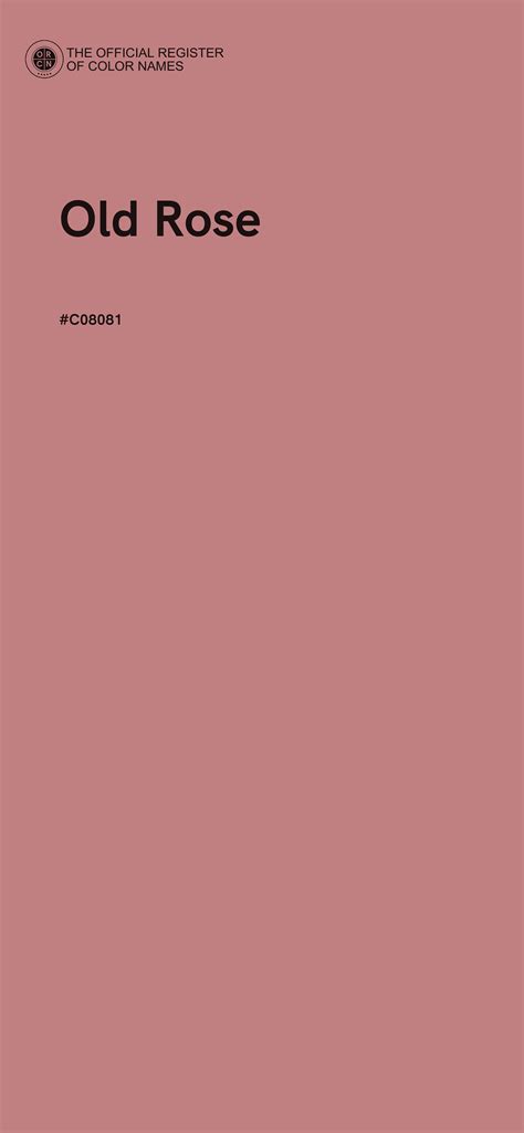 Old Rose color - #C08081 - The Official Register of Color Names