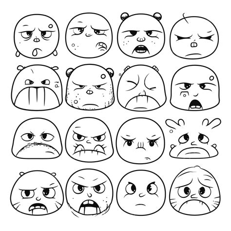 Angry Faces Coloring Page Best Of Cool Angry Faces Coloring Pages ...
