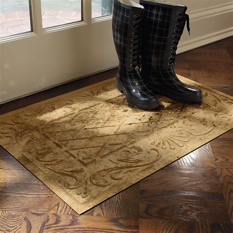 Low-profile Lattice Scroll Doormat | Frontgate