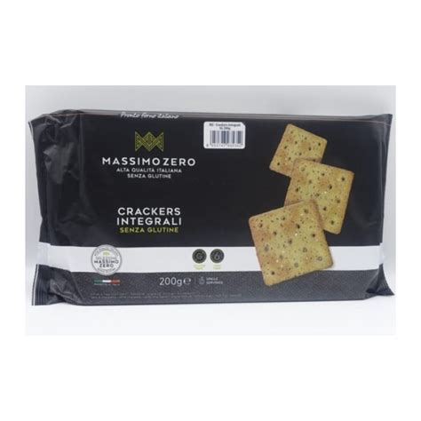 Whole Wheat Crackers MASSIMO ZERO 200g - Loreto Pharmacy