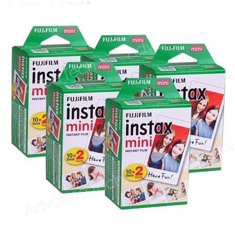 Buy Fujifilm Instax Mini Instant Film White 100 Sheets Color Photo ...