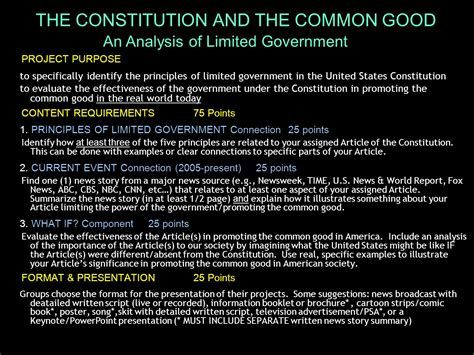 What Is Limited Government Definition Principle Powerpoint On