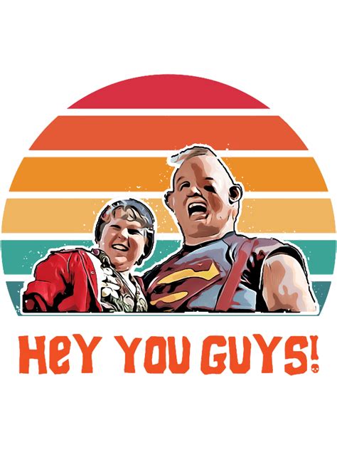 Goonies Hey You Guys Retro Sunset | Inspire Uplift