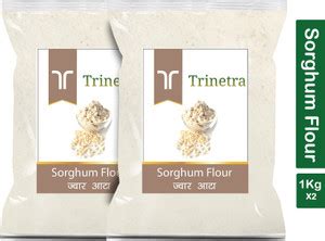Trinetra Best Quality Sorghum Flour / Jowar Atta 1Kg Pack of 2 Price in ...