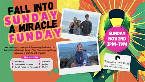 Fall Into A Miracle - A Sunday Funday to Benefit Melissa Rowe, The ...