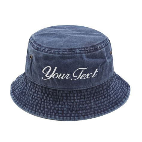 Customized Embroidered Bucket Hat Custom Text Embroidery - Etsy