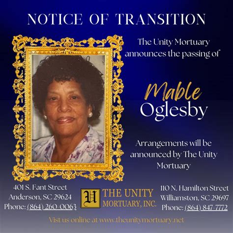 The Unity Mortuary | Anderson SC