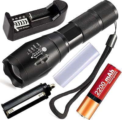 Buy QTX Rechargeable 10w Small Sun Flashlight Zoomable Waterproof Torch ...