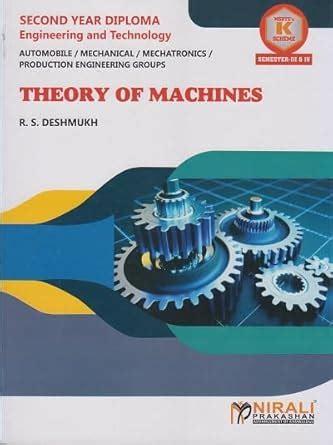 Buy THEORY OF MACHINES (COURSE CODE:313313) For Semester 3 And 4 MSBTE ...