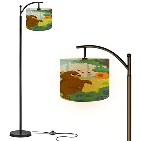Arc Floor Lamp, 3 Color Temperatures Modern Floor Lamps Cute cartoon ...