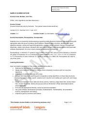 Image result for Cdcs110 Course Outline