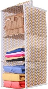 Flipkart SmartBuy 3 Tiers Clothes Hanging Organizer, Wardrobe for ...