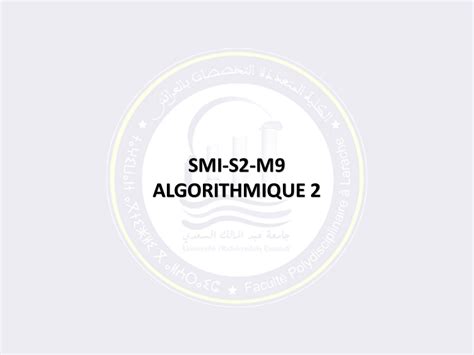 Image result for Algorithmique S2