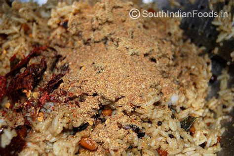 Tamarind Rice Recipe - 1 cup-265 Calories, Stepwise pictures & video ...