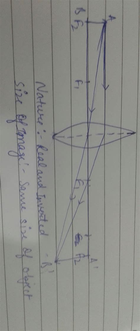 Draw a ray diagram and also state the position the relative size and ...