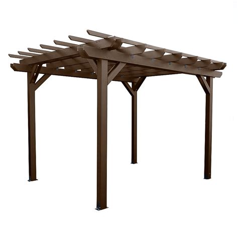 highwood Home and Garden 10-ft W x 10-ft L x 8-ft H Weathered Acorn ...