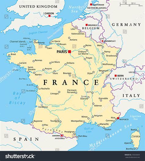 Map Of France With Cities And Rivers ~ AFP CV