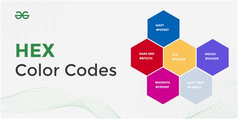 Hex Color Codes - GeeksforGeeks