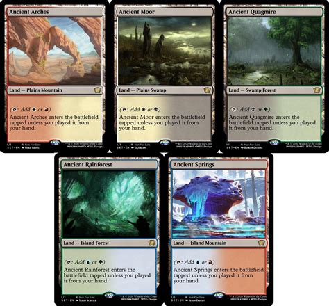 As an EDH player... this is the cycle of dual lands I want to see ...