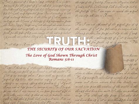 Romans 5:6-11 The Love of God Shown Through The Death of Christ ...