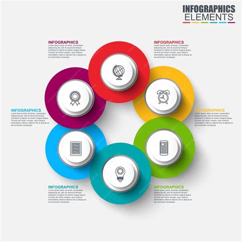 Infographic round element | Premium Vector