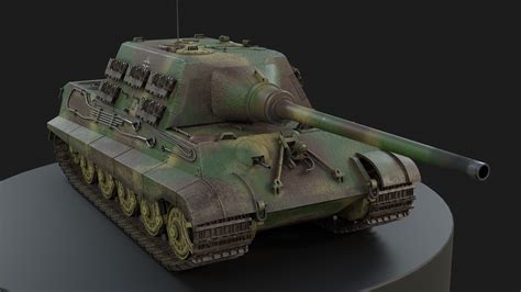Jagdpanzer VI Jagdtiger PBR Model 3D model | CGTrader