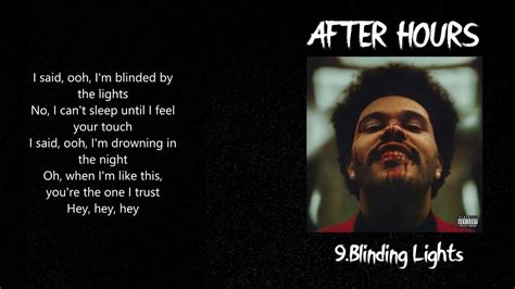 The Weeknd - Blinding Lights (Official Video Lyrics) - YouTube