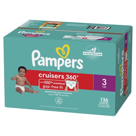 Pampers Cruisers 360 Diapers Size 3, 136 Count (Select for More Options ...
