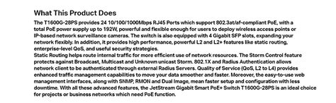 TP-Link JetStream 24 Port Gigabit PoE switch | 24 PoE+ Port @192W, w/ 4 ...