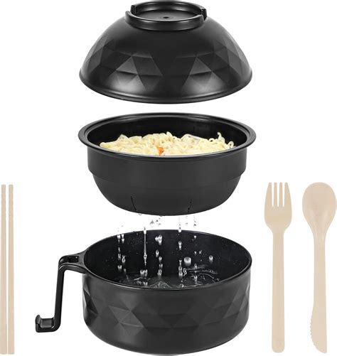 Amazon.com: RORBAM Microwave Ramen Cooker,Ramen Bowl Set,Microwave ...